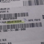  Doubler LH Renfort G PN 36a87303246  |  Peças diversas