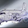 PAINEL  AVIÃO DC-3 recortado em madeira com LEDS ALTO BRILHO   |  Decoração, Antiguidades, Militaria