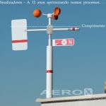 Anemômetro C Leitor Digital Velocidade + Ind. Direção Visual  |  Aeroportos