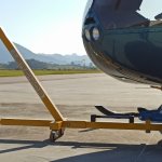 Barra de reboque para helicópteros Robinson  |  Trator, Garfo, GPU